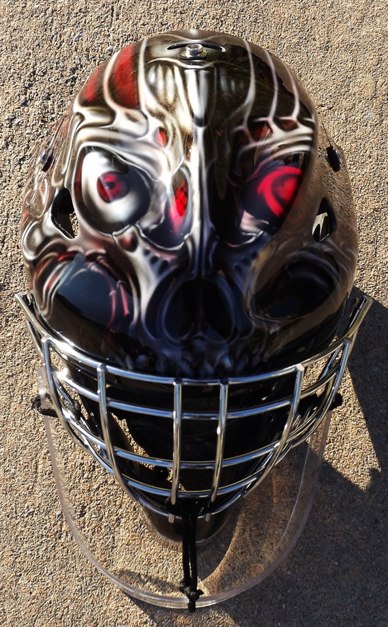 Custom Paint - Custom Goalie Mask Painting & Aribrushing