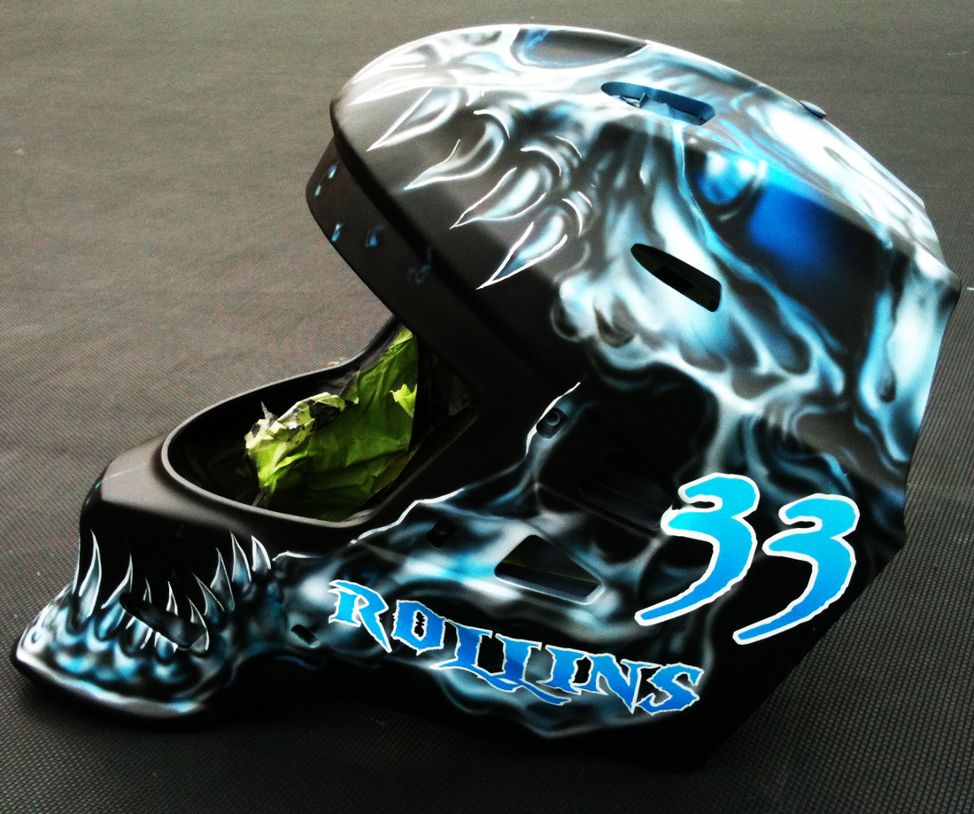 Catchers Helmet Airbrush