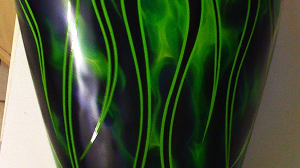 GREEN LIVE FIRE True Realistic Flame Airbrush Paint Kit